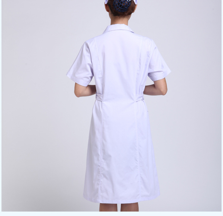 護士服夏裝白se葫蘆領\工作服 廠家